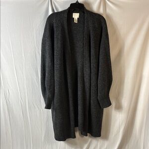 H&M Gray Long Cardigan Sweater